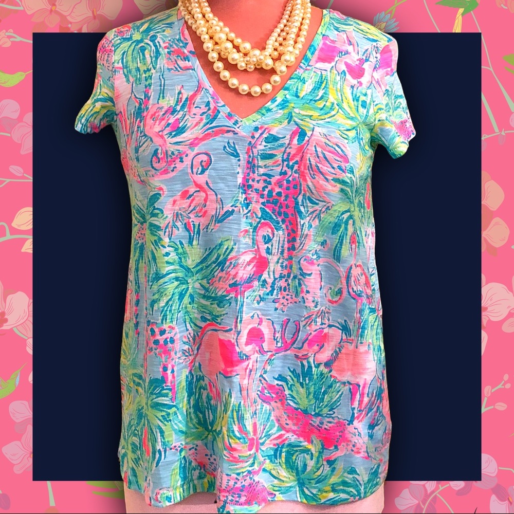 🍃🌸 Lilly Pulitzer Etta Top Sz XS 🌸❤️
